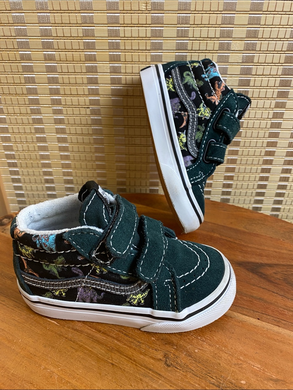 Vans Sk8-Mid Reissue V 6 Toddler sneakers "Glow-In-The-Dark Dino”